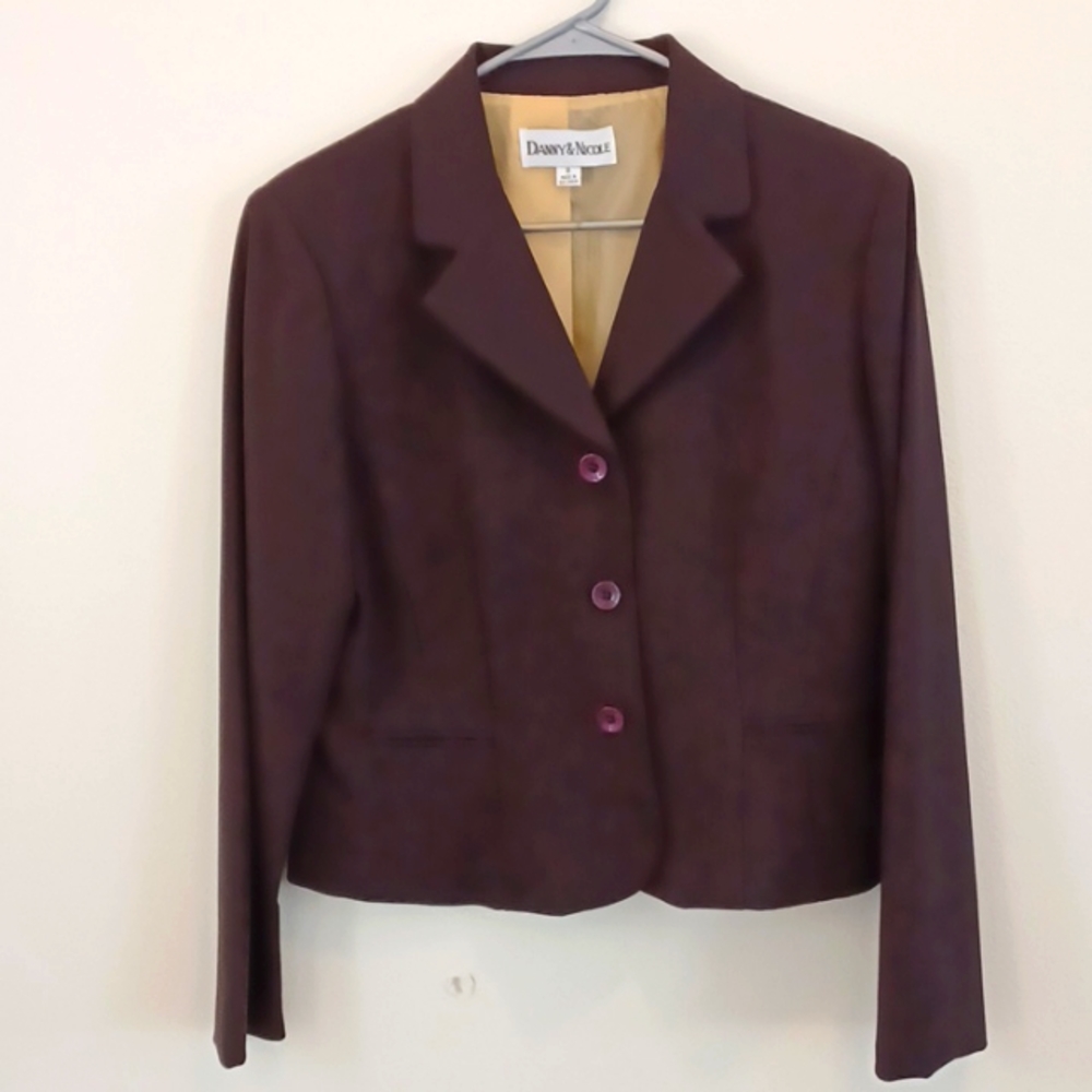 Women's Danny and Nicole size 8 Brown Blazer jacket